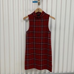 Top shop Red Plaid Tunic